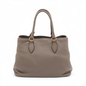 Prada Vitello Leather Handbag Brown Phoenix